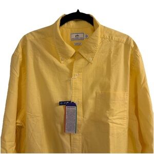 Southern Tide Classic Fit Stretch Button Down Shirt Yellow XL NWT